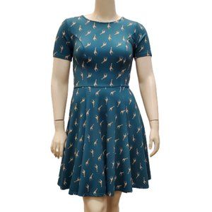 Unique Vintage X GB Giraffe Print Dress